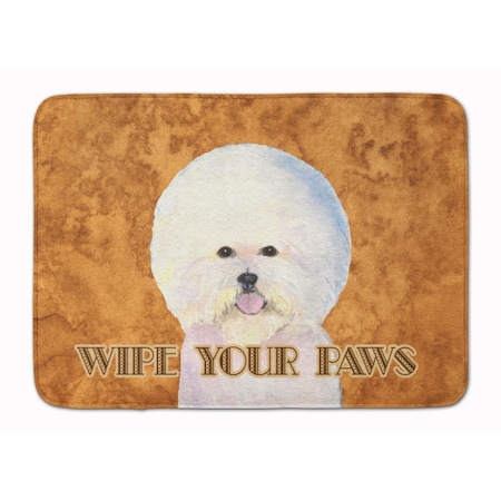 Carolines Treasures Bichon Frise Wipe Your Paws Machine Washable Memory Foam Mat SS4878RUG